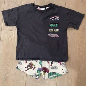 Zara Marvel Boy’s T-Shirt and Shorts Set